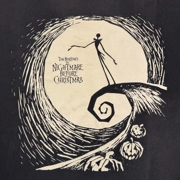 Rare Tim Burton's Nightmare Before Christmas Jack Skellington Giant Tag VTG - XL - Picture 2 of 7